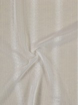 QY7151SIB Laura Snow Striped Tab Top Sheer Curtain