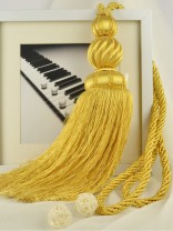 6 Colors QYM30 Polyester and Acrylic Curtain Tassel Tie Backs