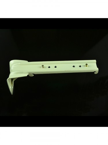 CHR7825 Ivory Wall Mounted Double Curtain Tracks and Rails with Valance Track Double Wall Bracket