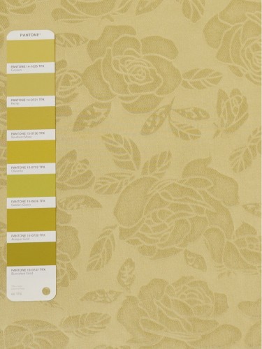 QY3163G Murrumbidgee Embossed Reflective Floral Custom Made Curtains (Color: Olivenite)