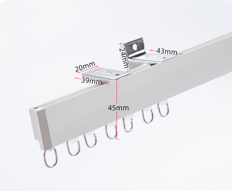 CHR1420 Ceiling/Wall Mounted Hidden Single Curtain Tracks For Living ...