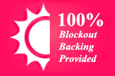 100% Blockout with Blockout Backing